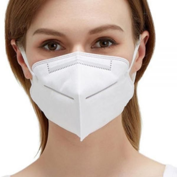 Woman wearing a KN95 Face Mask